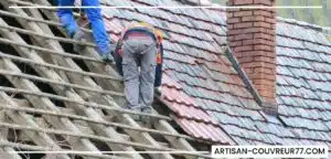 reparation d'une toiture sous la pluie seine-et-marne (77)